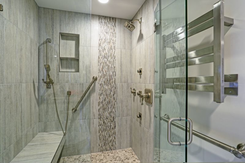 Rain Showerhead with Glass Panel